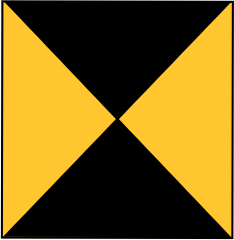 Yellow and Black Ground Control Point Icon